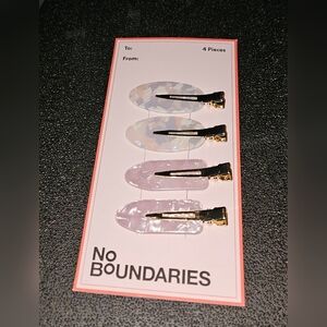 4-pack of No Boundaries Creaseless Hair Clips BNIB